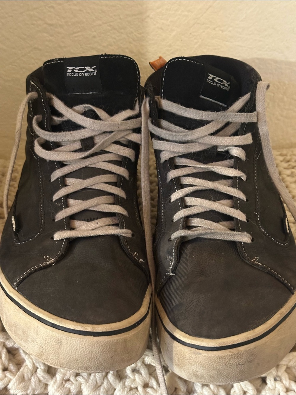 TCX Men's Black Motorcycle High-Tops
